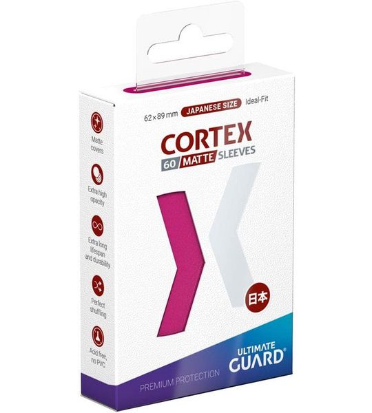Ultimate Guard Cortex Sleeves Japanese Size Matte Pink (60)