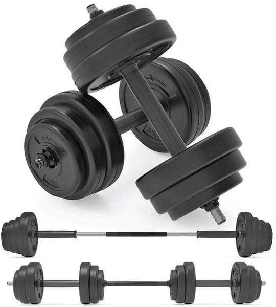 Verstelbare dumbbells - Halterset - Met barbell link