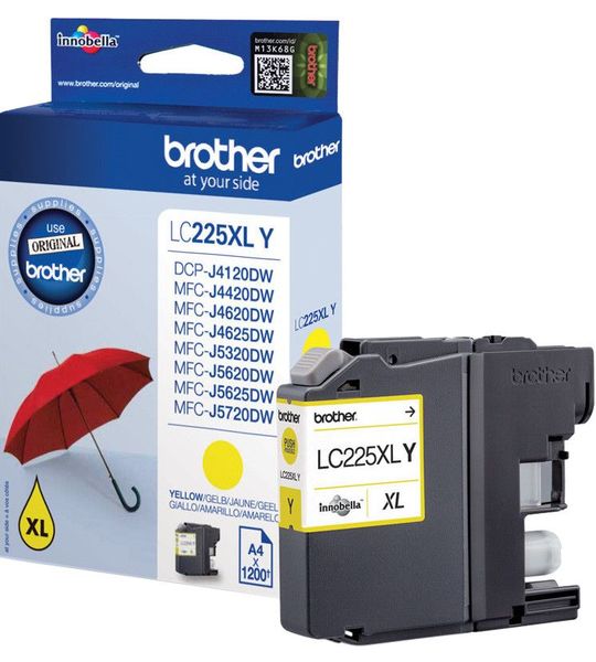 Brother LC-225XL Cartridge Geel