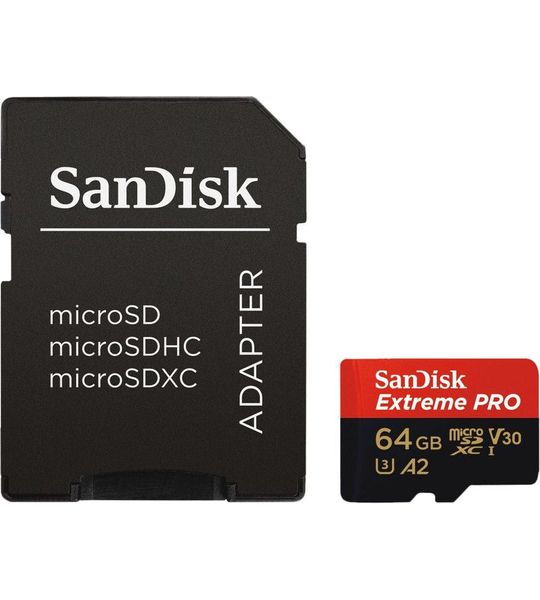 SanDisk MicroSDXC Extreme PRO 64GB 170MB/s + SD Adapter