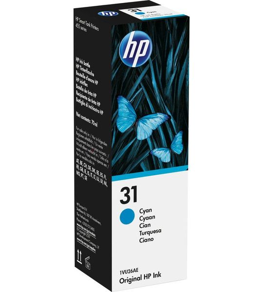 HP 31 Inktflesje Cyaan