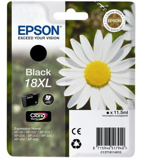 Epson 18XL Cartridge Zwart