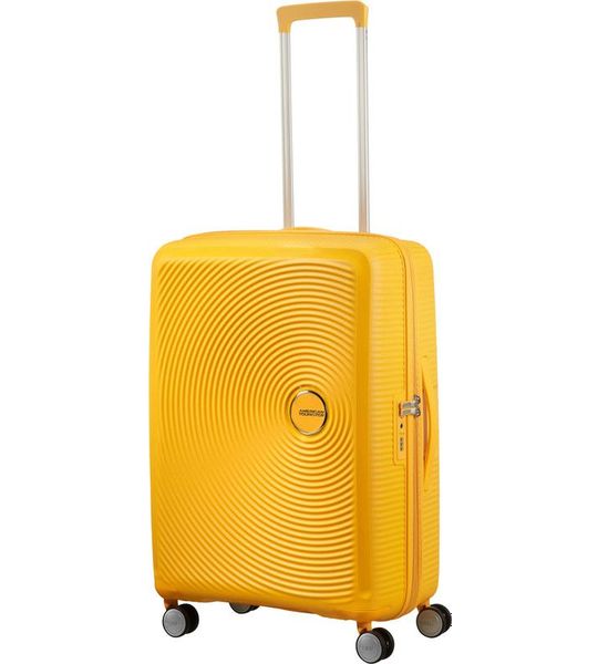 American Tourister Soundbox Expandable Spinner 67cm Golden Yellow