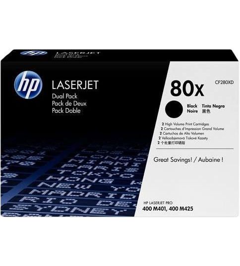 HP 80X Toner Zwart Duo Pack (Hoge Capaciteit)
