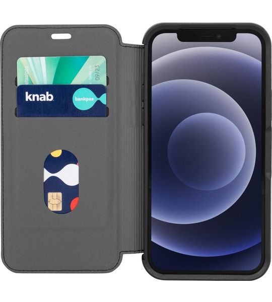 Otterbox Strada Apple iPhone 12 / 12 Pro Book Case Leer Zwart