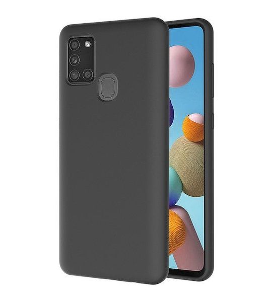 Azuri liquid silicon cover voor Samsung Galaxy A21s Telefoonhoesje