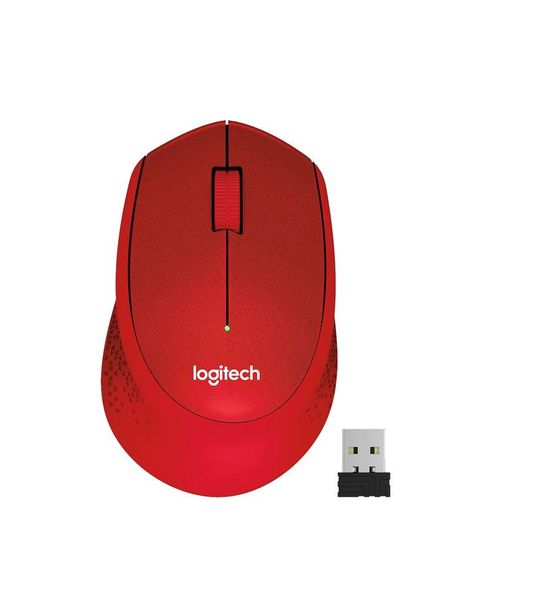 Logitech M330 Silent Draadloze Muis Rood