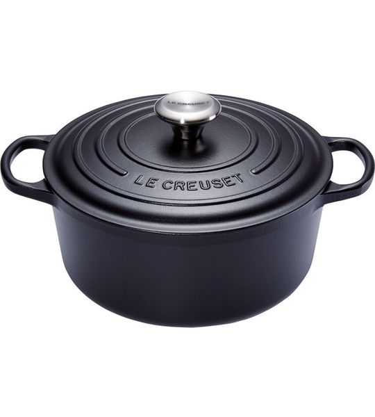 Le Creuset Ronde Stoof-/Braadpan 20 cm Zwart