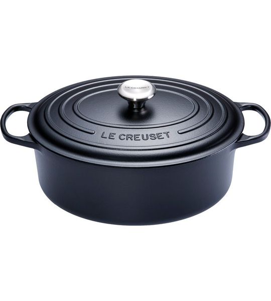 Le Creuset Ovale Stoof-/Braadpan 29 cm Zwart