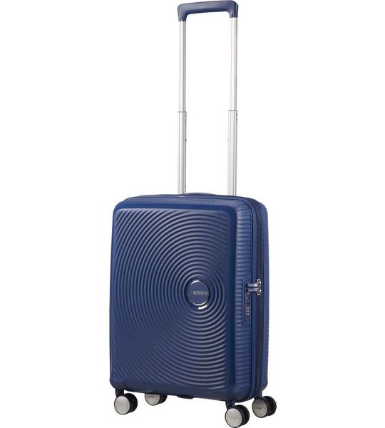American Tourister Soundbox Expandable Spinner 55cm Midnight Navy