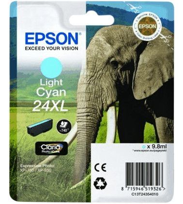 Epson 24XL Cartridge Lichtcyaan