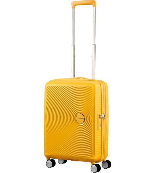 American Tourister Soundbox Expandable Spinner 55cm Golden Yellow