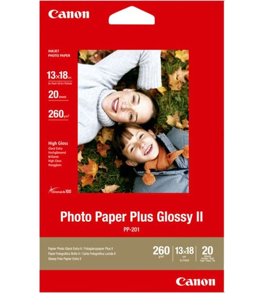 Canon PP-201 Glossy Plus Fotopapier 20 Vellen 13 x 18 cm