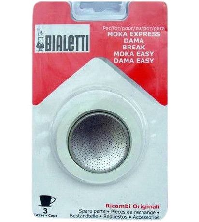 Bialetti Filterplaatje + Rubber Ring 3 kopjes