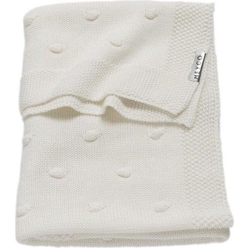 Deken Wieg Meyco Knots Offwhite